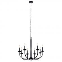 Kichler 52388BK - Kennewick™ 9 Light Chandelier - Black