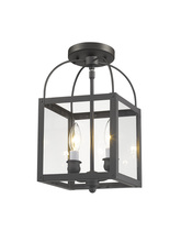 Livex Lighting 4041-07 - 2 Light Bronze Chain Hang/Ceiling Mount