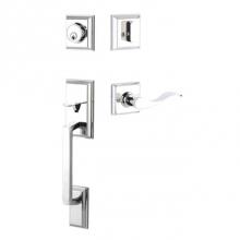 Yale Expressions KYELT44.BWKRHUS26 - Yale Ellington Single Cylinder Entry Set, Brunswick Lever Right Handed, Kwikset Keyway, Polished C