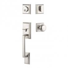 Yale Expressions WYELT44.WLKUS15 - Yale Ellington Single Cylinder Entry Set, Walker Knob, Weiser Keyway, Satin Nickel
