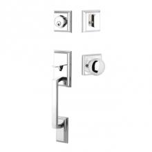 Yale Expressions WYELT44.WLKUS26 - Yale Ellington Single Cylinder Entry Set, Walker Knob, Weiser Keyway, Polished Chrome