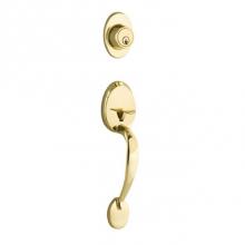 Yale Expressions KYMGR42.US3 - Yale Maguire Single Cylinder Exterior Entry Set, Kwikset Keyway, Polished Brass