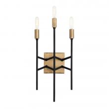 Varaluz 314W03HGCB - Bodie 3-Lt ADA Sconce - Havana Gold/Carbon