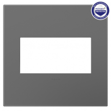 Legrand AWP2GMG4 - Adorne Magnesium Two-Gang Screwless Wall Plate with Microban