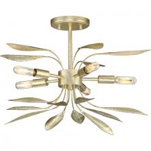 Progress P350210-176 - Mariposa Five-Light Convertible - Gilded Silver