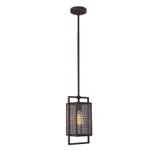 Eglo 204549A - 1 LT Outdoor Wall Light w/ Rust Color Finish & Clear Glass Shade