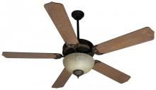 Craftmade CDU202AG-CFL - Two Light Ag - Aged Bronze Tea Stained Glass Fan Motor Without Blades