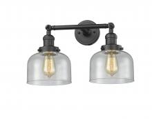 Innovations Lighting 208-OB-G74-LED - Bell - 2 Light - 19 inch - Oil Rubbed Bronze - Adjustable Bath Vanity Light
