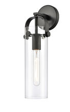 Innovations Lighting 413-1W-BK-4CL - Pilaster - 1 Light Sconce - Matte Black