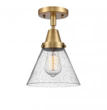 Innovations Lighting 447-1C-BB-G44 - Cone - 1 Light - 8 inch - Brushed Brass - Flush Mount