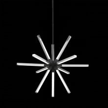 Matteo Lighting C66812MBCH - Asterisk - Matte Black & Chrome