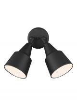 Generation Lighting 8560702-12 - Two Light Adjustable Swivel Flood Light - Black