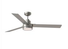 Generation Lighting 3JVR58BSD - Jovie 58" Fan w/Integrated LED Brushed Steel