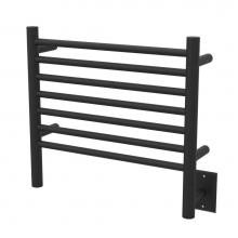 Amba Products HSMB - Jeeves Model H Straight 7 Bar Hardwired Towel Warmer in Matte Black