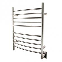 Amba Products RWH-CP - Radiant Hardwired + Plug-in Combo Curved 10 Bar Towel Warmer in Polished