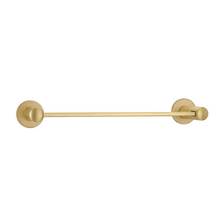 Emtek 280216US10B - Brass Modern TowelBar, Lancaster Rosette, 18'', US10B