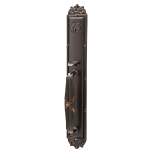 Emtek 4911ACRHUS10B - Sgl Cyl, Imperial Tub Ent, Arts and Crafts Lever, RH, US10B