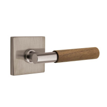 Emtek C5210US15A.TAUS15A.WNWD - Concealed Fastener, Select Privacy, Square Rosette US15A, T-Bar Stem US15A, Dark Walnut Handle