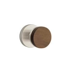Emtek 5209US15.CCUS15.WNKWD - Select Privacy, Disk Rosette US15, Conical Stem US15, Dark Walnut Knob