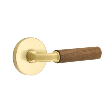 Emtek C5209US4.RAUS4.WNWD - Concealed Fastener, Select Privacy, Disk Rosette US4, R-Bar Stem US4, Dark Walnut Handle