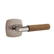 Emtek C5316US15A.TAUS15A.WNWD - Concealed Fastener, Select Passage, Urban Modern Rosette US15A, T-Bar Stem US15A, Dark Walnut Hand