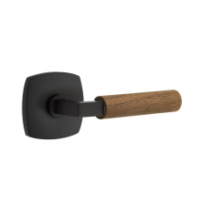 Emtek C5316US19.LSUS19.WNWD - Concealed Fastener, Select Passage, Urban Modern Rosette US19, L-Square Stem US19, Dark Walnut Han