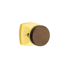 Emtek C5316US3NL.CCUS3NL.WNKWD - Concealed Fastener, Select Passage, Urban Modern Rosette US3NL, Conical Stem US3NL, Dark Walnut Kn