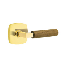 Emtek C5316US3NL.LSUS3NL.WNWD - Concealed Fastener, Select Passage, Urban Modern Rosette US3NL, L-Square Stem US3NL, Dark Walnut H