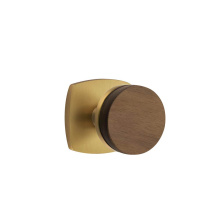 Emtek 5306US7.CCUS7.WNKWD - Select Dummy, Urban Modern Rosette US7, Conical Stem US7, Dark Walnut Knob