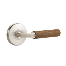 Emtek C8210US15.RAUS15.WNWD - Concealed Fastener, Select Privacy, Watford Rosette US15, R-Bar Stem US15, Dark Walnut Handle