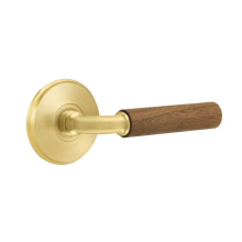 Emtek C8210US4.RAUS4.WNWD - Concealed Fastener, Select Privacy, Watford Rosette US4, R-Bar Stem US4, Dark Walnut Handle