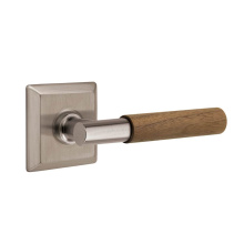 Emtek C8231US15A.TAUS15A.WNWD - Concealed Fastener, Select Privacy, Quincy Rosette US15A, T-Bar Stem US15A, Dark Walnut Handle
