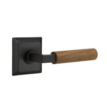 Emtek C8231US19.LSUS19.WNWD - Concealed Fastener, Select Privacy, Quincy Rosette US19, L-Square Stem US19, Dark Walnut Handle