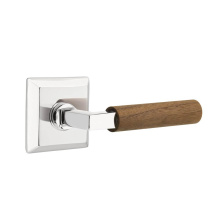 Emtek C8231US26.LSUS26.WNWD - Concealed Fastener, Select Privacy, Quincy Rosette US26, L-Square Stem US26, Dark Walnut Handle