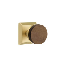 Emtek C8231US4.CCUS4.WNKWD - Concealed Fastener, Select Privacy, Quincy Rosette US4, Conical Stem US4, Dark Walnut Knob