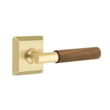 Emtek C8231US4.TAUS4.WNWD - Concealed Fastener, Select Privacy, Quincy Rosette US4, T-Bar Stem US4, Dark Walnut Handle