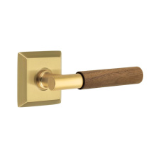 Emtek C8231US7.TAUS7.WNWD - Concealed Fastener, Select Privacy, Quincy Rosette US7, T-Bar Stem US7, Dark Walnut Handle