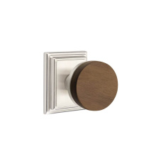 Emtek C8261US15.CCUS15.WNKWD - Concealed Fastener, Select Privacy, Wilshire Rosette US15, Conical Stem US15, Dark Walnut Knob