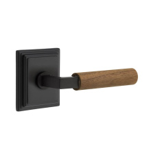 Emtek C8161US19.LSUS19.WNWD - Concealed Fastener, Select Passage, Wilshire Rosette US19, L-Square Stem US19, Dark Walnut Handle