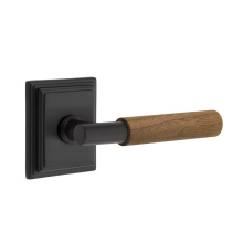 Emtek C8161US19.TAUS19.WNWD - Concealed Fastener, Select Passage, Wilshire Rosette US19, T-Bar Stem US19, Dark Walnut Handle