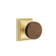 Emtek C8161US4.CCUS4.WNKWD - Concealed Fastener, Select Passage, Wilshire Rosette US4, Conical Stem US4, Dark Walnut Knob