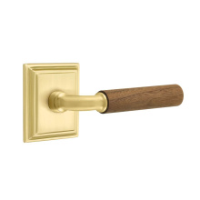 Emtek C8161US4.RAUS4.WNWD - Concealed Fastener, Select Passage, Wilshire Rosette US4, R-Bar Stem US4, Dark Walnut Handle