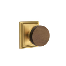 Emtek C8161US7.CCUS7.WNKWD - Concealed Fastener, Select Passage, Wilshire Rosette US7, Conical Stem US7, Dark Walnut Knob