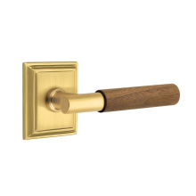 Emtek C8161US7.TAUS7.WNWD - Concealed Fastener, Select Passage, Wilshire Rosette US7, T-Bar Stem US7, Dark Walnut Handle