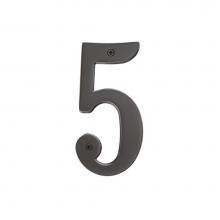 Emtek 2825MB - House Number Digit ''5'', 6'', MB