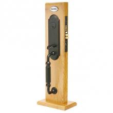 Emtek F13330475ASTLHUS10B - Entryset, F13, Hamilton Mortise, 2-3/4'' Backset, Aston Lever, LH, US10B