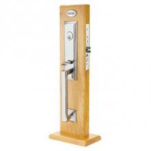 Emtek F13330675DTLHUS10B - Entryset, F13, Manhattan Mortise, 2-3/4'' Backset, Dumont Lever, LH, US10B