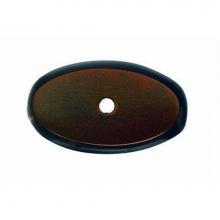 Top Knobs M1443 - Aspen Oval Backplate 1 3/4 Inch Mahogany Bronze