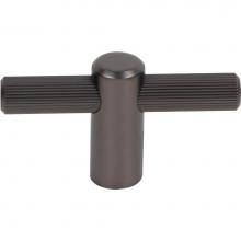 Top Knobs TK3251AG - Dempsey T-Knob 2 1/2 Inch Ash Gray