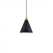 Kuzco Lighting Inc 492710-WH/GD - Dorothy 10-in White With Gold Detail 1 Light Pendant